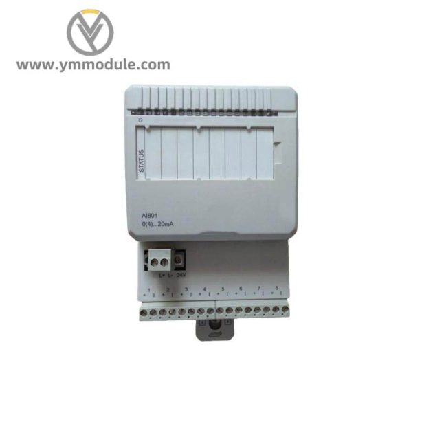 ABB 3BSE020512R1 AI801 - 8 Channel Analog Input Module for Industrial Control Systems