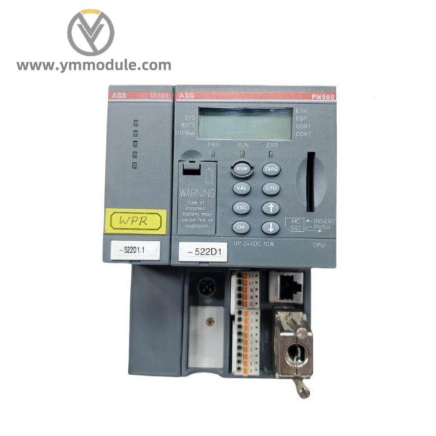 ABB PM590-ETH PLC Automation CPU, High Performance Control Solution