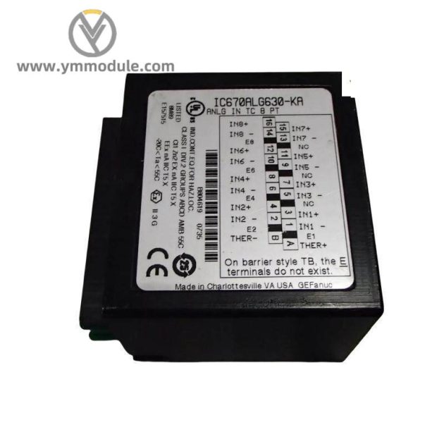 GE Fanuc IC670ALG630 Analog Input Module, High-Performance PLC for Industrial Automation