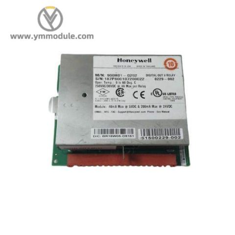Honeywell 900H01-0202 Digital Output Relays, 8 Channel - Control Module for Industrial Automation