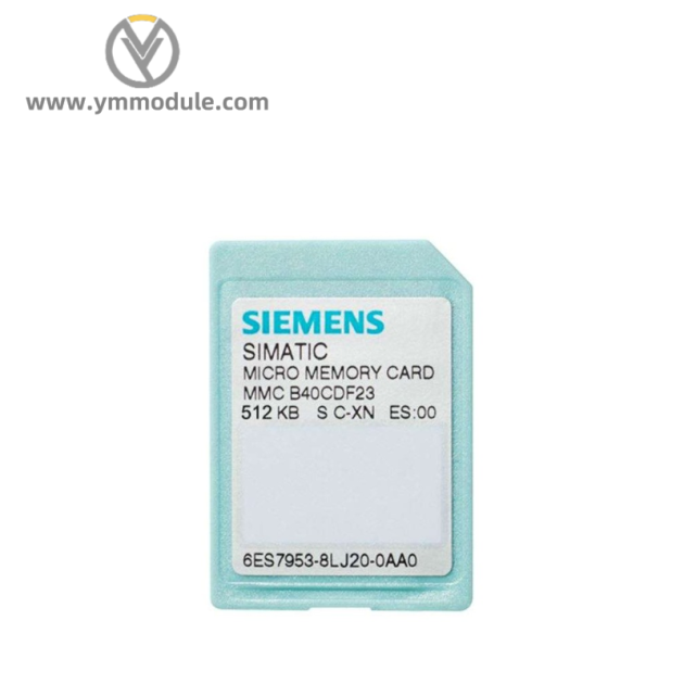 SIEMENS 6ES7953-8LJ20-0AA0 S7 Micro Memory Card - Advanced Data Storage Solution for Industrial Automation