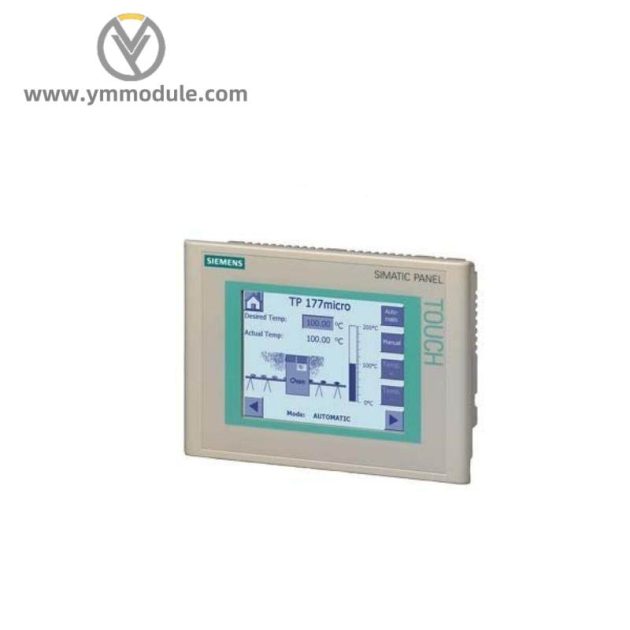 SIEMENS SIMATIC Touch Panel TP 177MICRO, 5.7" Blue Mode STN Display, Configurable with WinCC Flexible 2004 Micro HSP Upwards