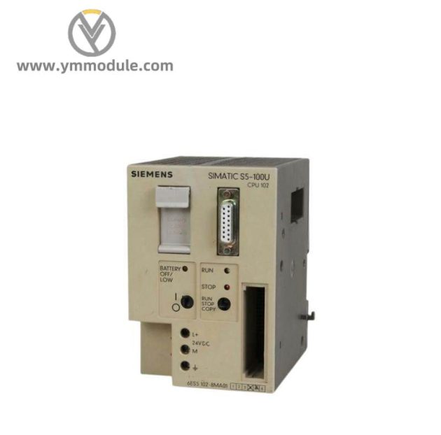 SIEMENS 6ES5102-8MA12 Central Processing Unit: Industrial Control Core Processor