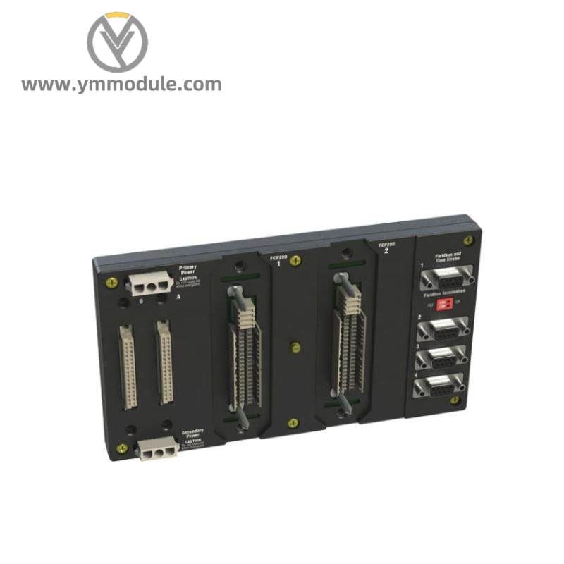 foxboro_rh924yf_din-rail_mounted_modular_baseplate.jpg Foxboro RH924YF - Modular Baseplate for DIN Rail Installation